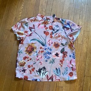 JCrew Floral Blouse - Size M